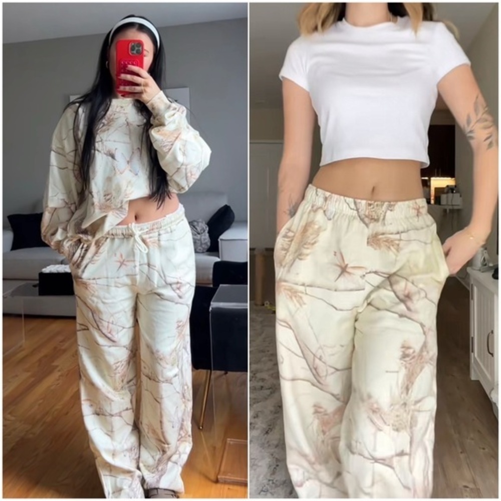 Dairy Boy Sand Camo Butterfly Sweatpants Woodland Camouflage Sweats Size Medium